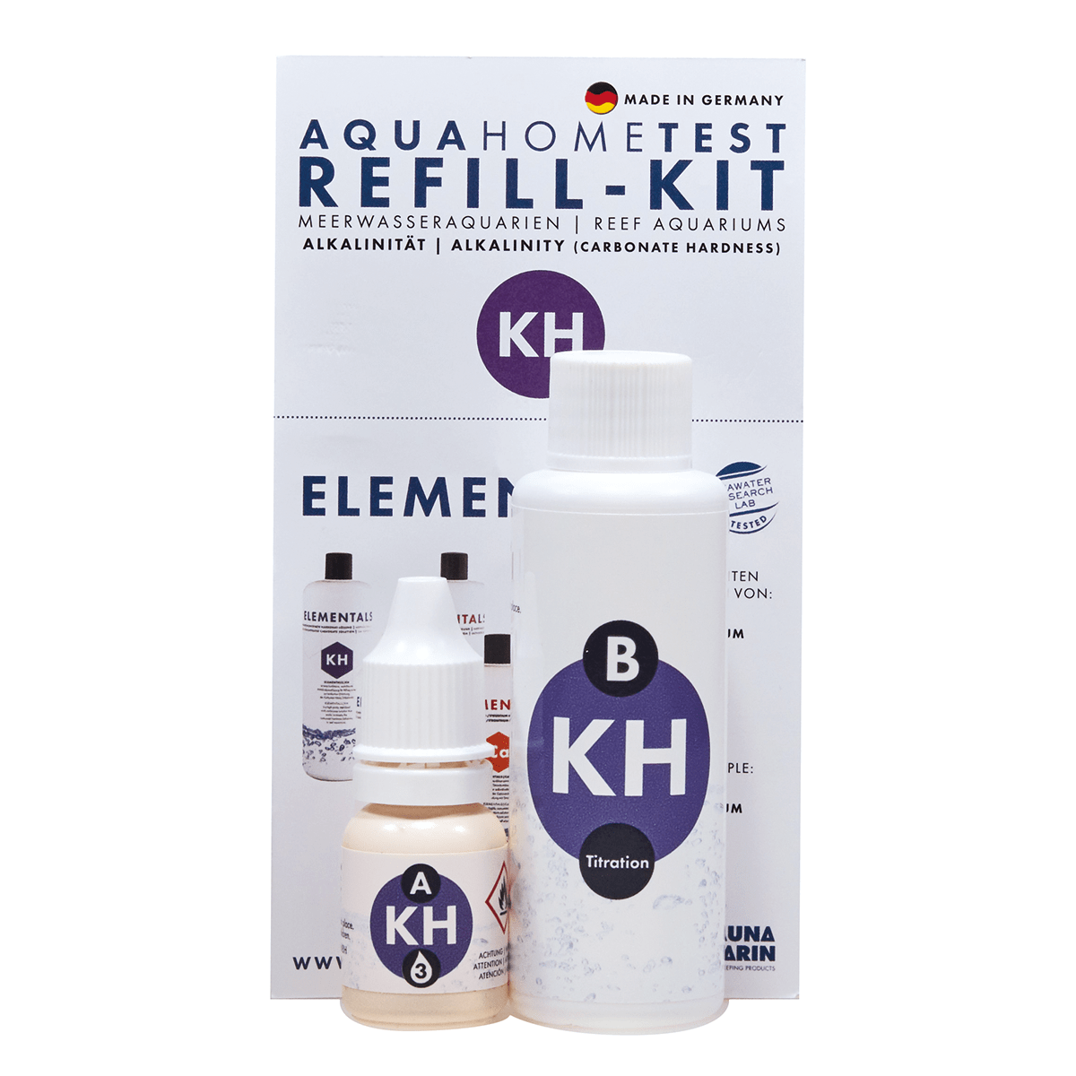 AquaHomeTest Refill-Kit  KH - Nachfüll-Set / Refill set