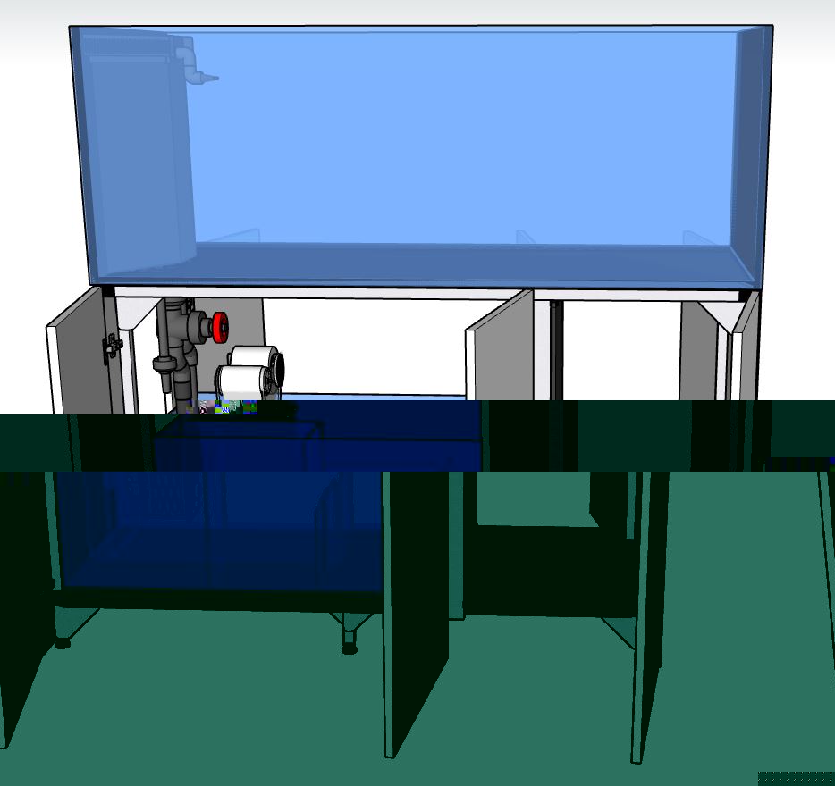 D-D Aqua-Pro Reef 1500 Peninsula - Carbon Oak