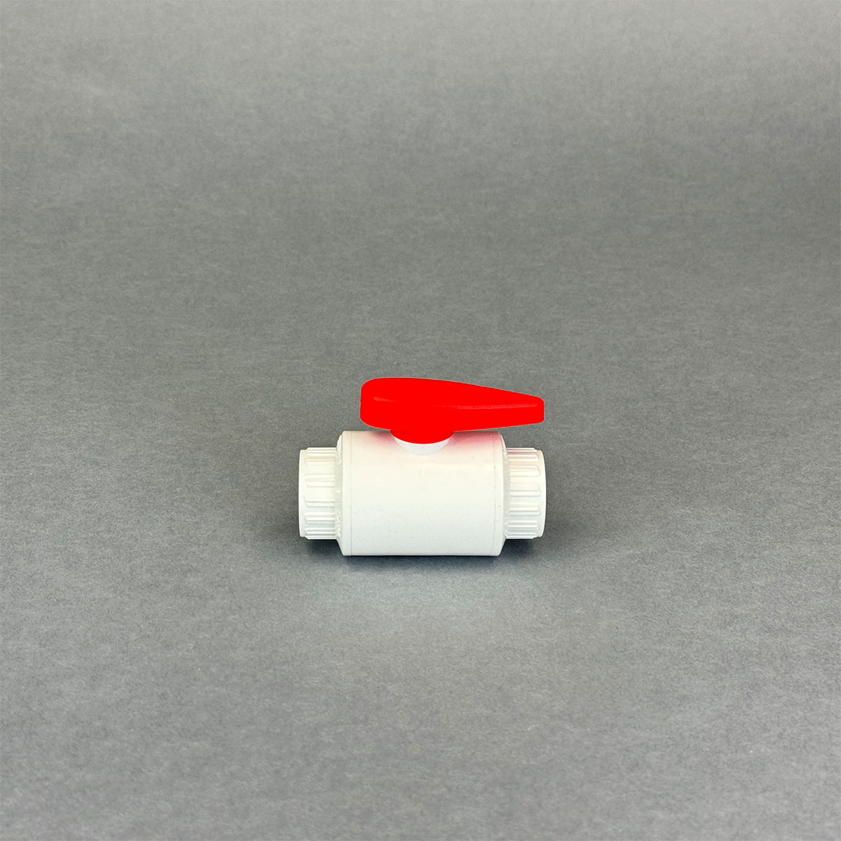 PVC Kugelhahn 25 mm in Weiß/Rot